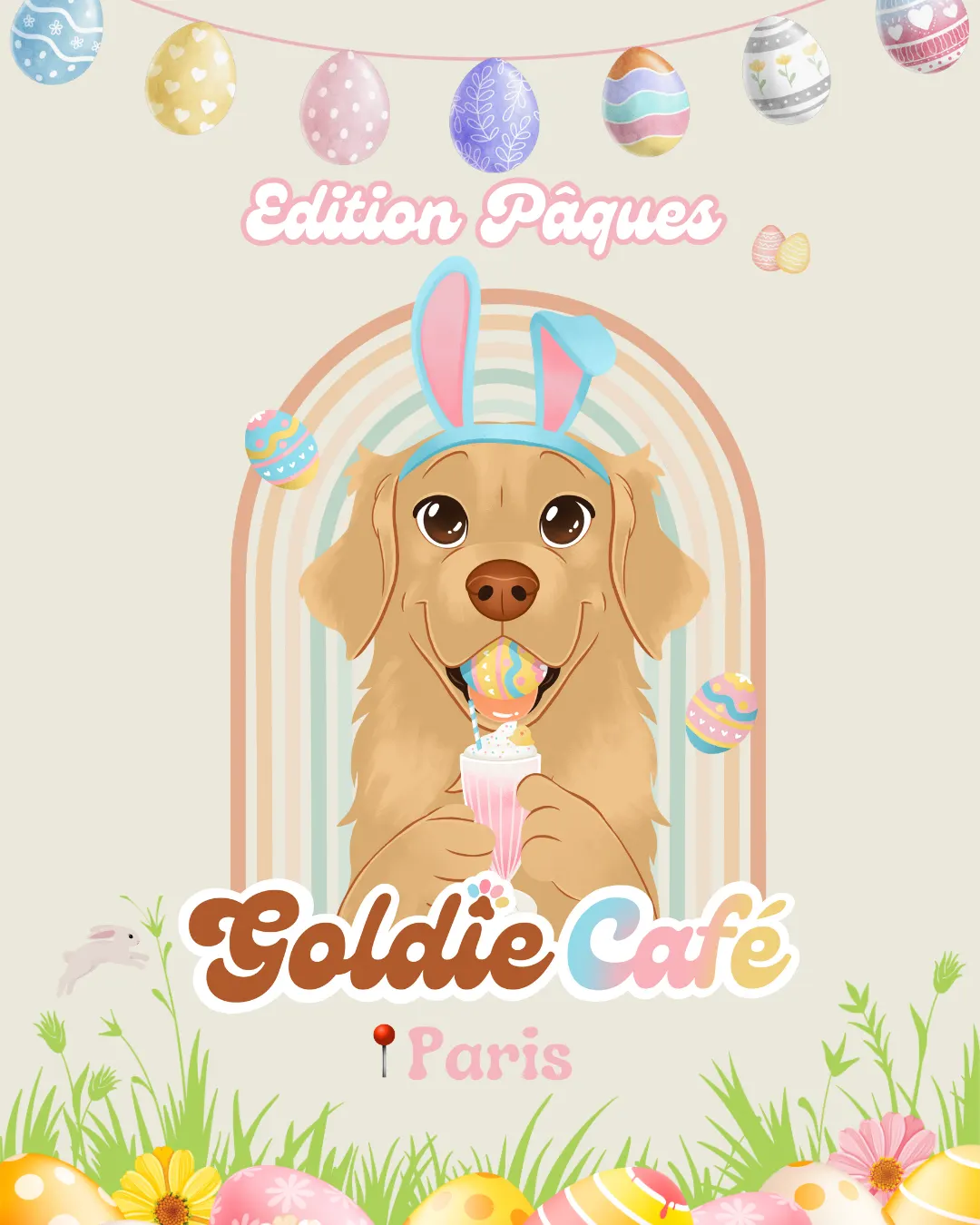 Doga & Massage canin à la Goldie café édition Parisienne