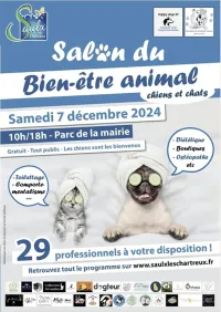 Atelier de Doga lors d'un salon du bien-être animal